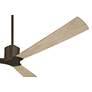 5_60" Casa Vieja Lume Bronze and White Oak Damp Ceiling Fan with Remote more views