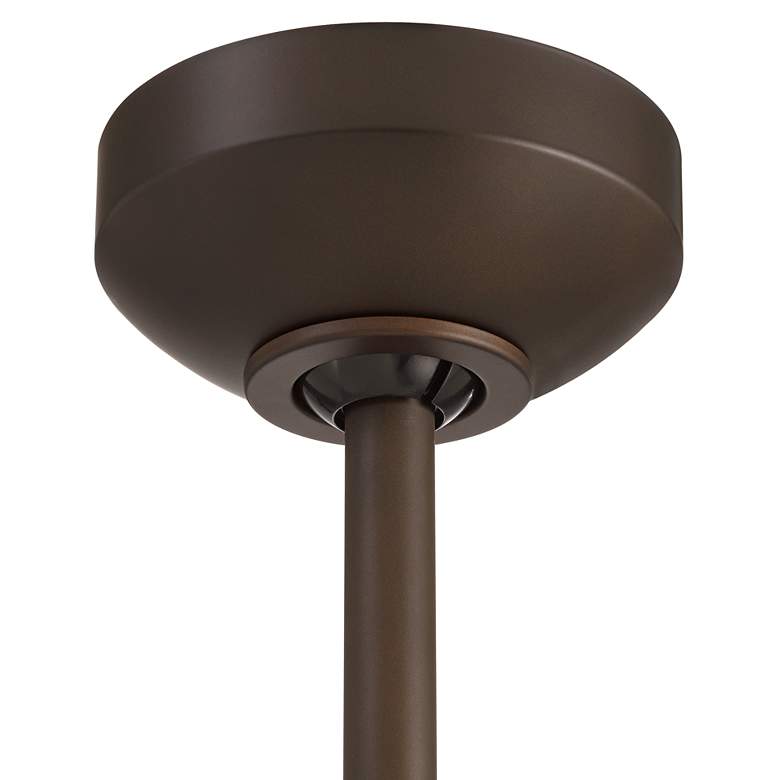 Image 5 60" Casa Vieja Lume Bronze and White Oak Damp Ceiling Fan with Remote more views