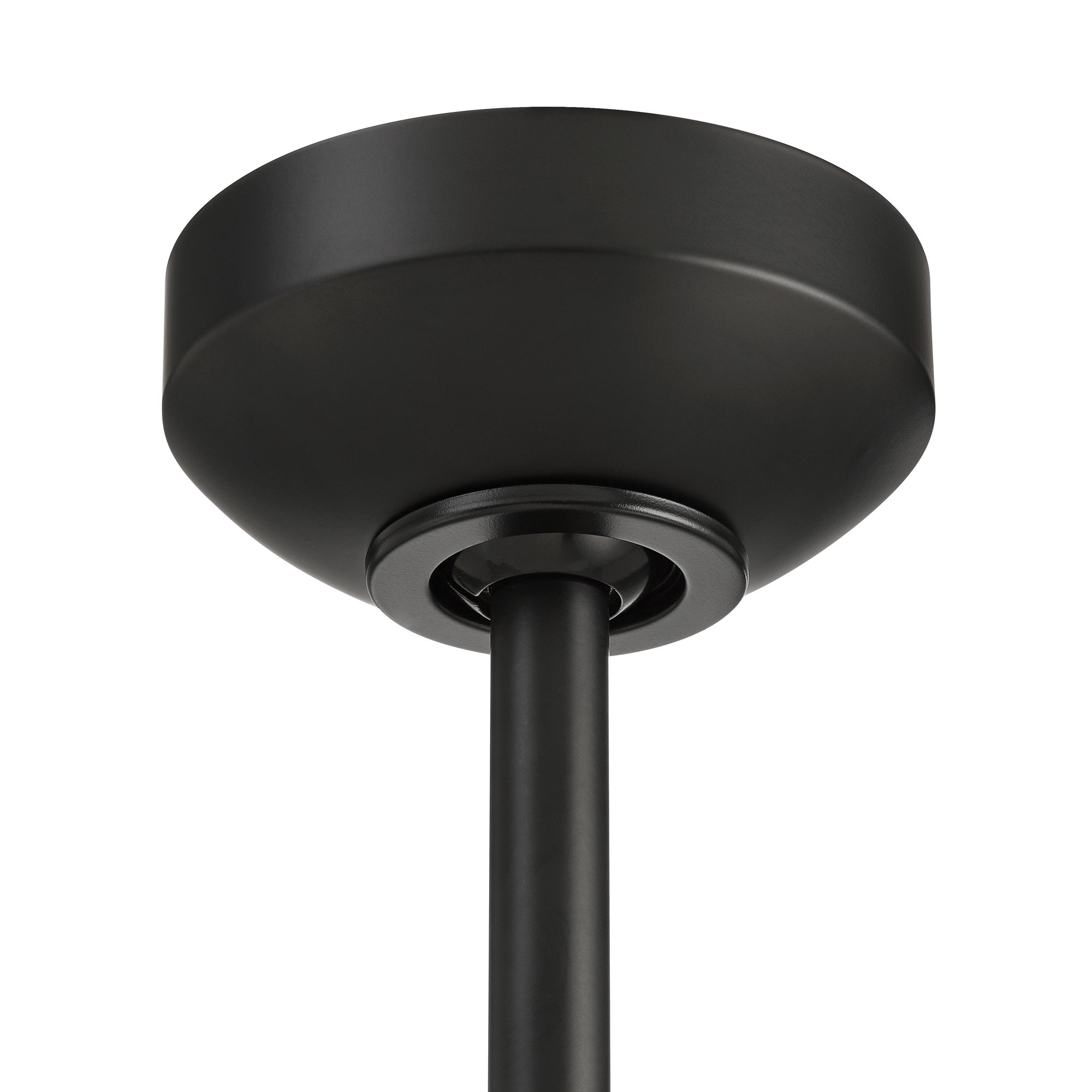 Image 5 60" Casa Vieja Lume Matte Black and Koa Damp Ceiling Fan with Remote more views
