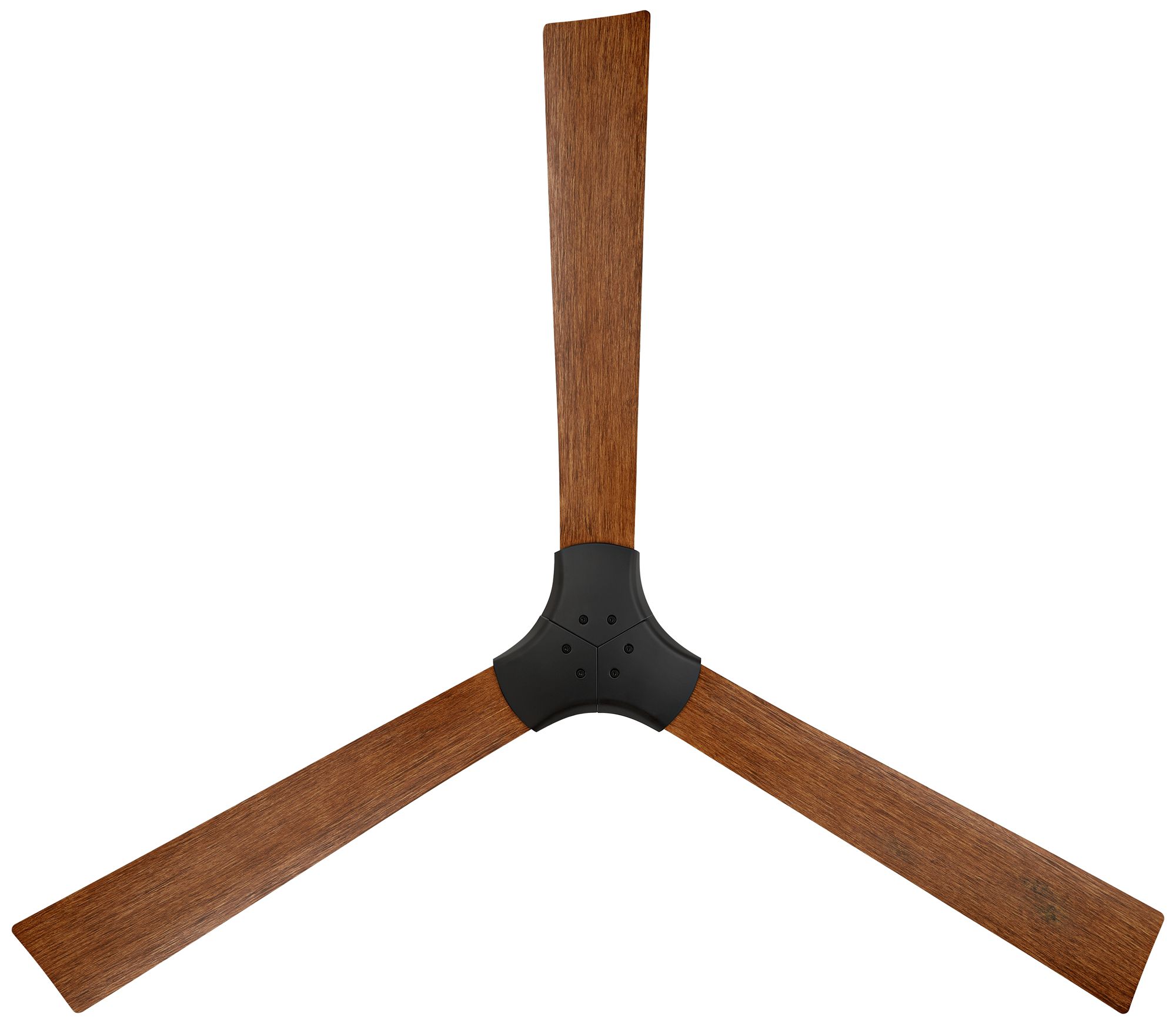 Watch A Video About the Casa Vieja Lume Matte Black and Koa Damp Ceiling Fan with Remote