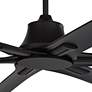 3_60" Casa Vieja Matte Black Damp Rated Ceiling Fan with Remote more views