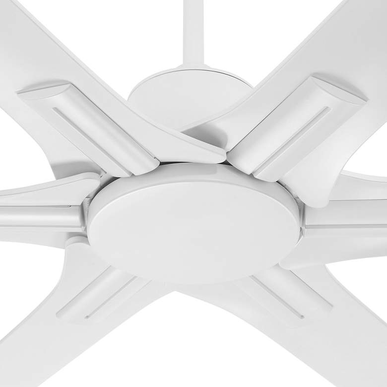 Image 3 60" Casa Vieja Matte White Damp Rated Ceiling Fan with Remote more views