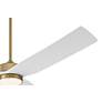 5_60" Casa Vieja Montage Soft Brass LED Damp Rated Fan with Remote more views