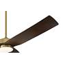 4_60" Casa Vieja Montage Soft Brass LED Damp Rated Fan with Remote more views