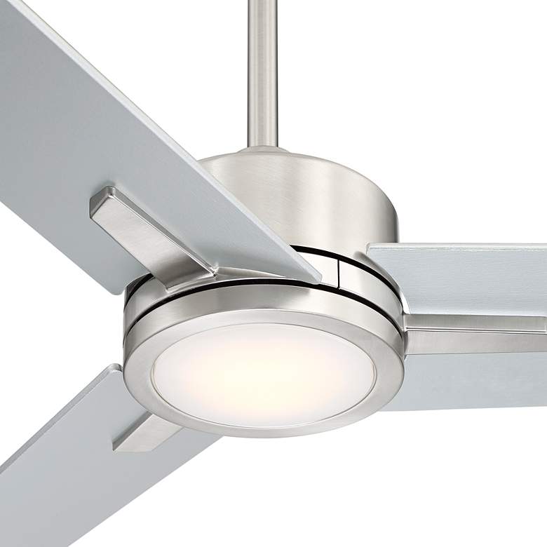 Image 3 60" Casa Vieja Monte Largo Brushed Nickel LED Ceiling Fan with Remote more views