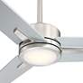 3_60" Casa Vieja Monte Largo Brushed Nickel LED Ceiling Fan with Remote more views