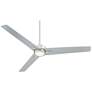 5_60" Casa Vieja Monte Largo Brushed Nickel LED Ceiling Fan with Remote more views