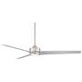 6_60" Casa Vieja Monte Largo Brushed Nickel LED Ceiling Fan with Remote more views
