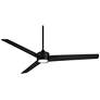 3_60" Casa Vieja Monte Largo Matte Black LED Ceiling Fan with Remote