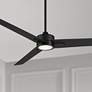 2_60" Casa Vieja Monte Largo Matte Black LED Ceiling Fan with Remote