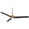 60" Casa Vieja Monte Largo Soft Brass LED Ceiling Fan with Remote