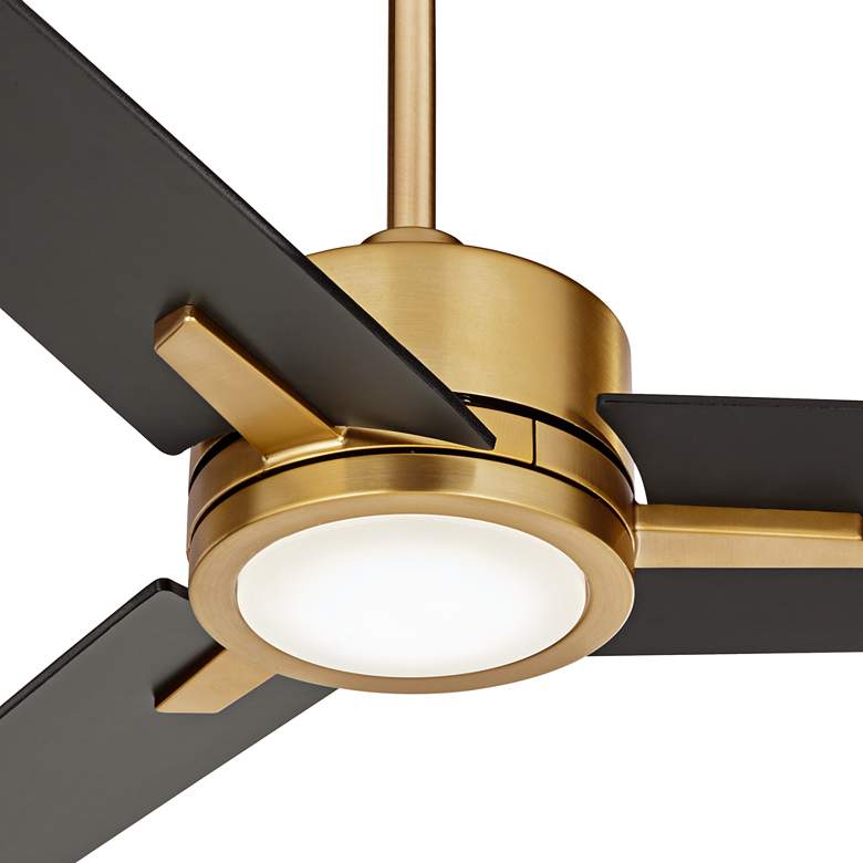 Image 4 60" Casa Vieja Monte Largo Soft Brass LED Ceiling Fan with Remote more views