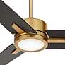 5_60" Casa Vieja Monte Largo Soft Brass LED Ceiling Fan with Remote more views