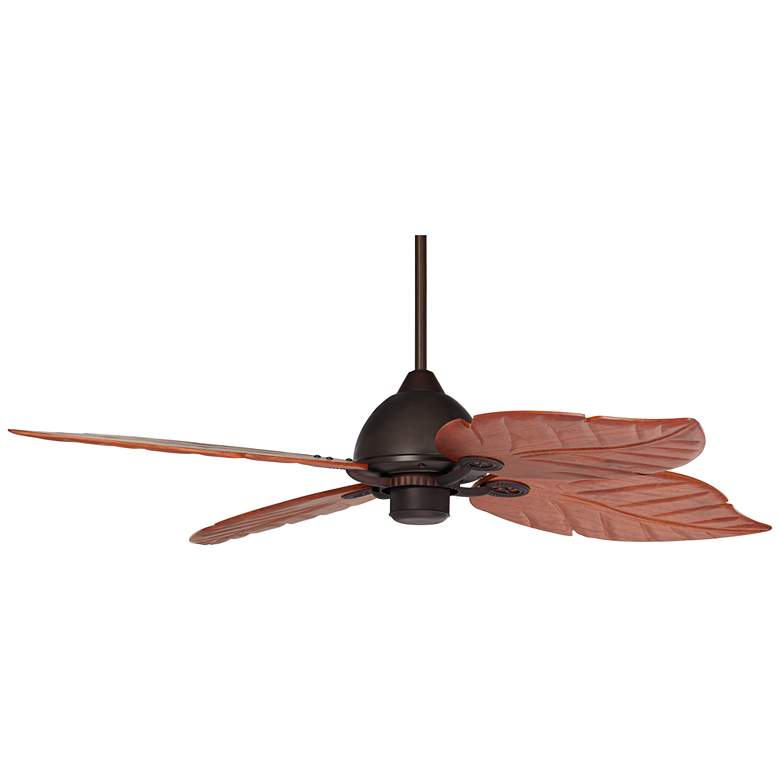 Image 5 60 inch Casa Vieja Oak Creek Pull Chain Damp Rated Ceiling Fan more views