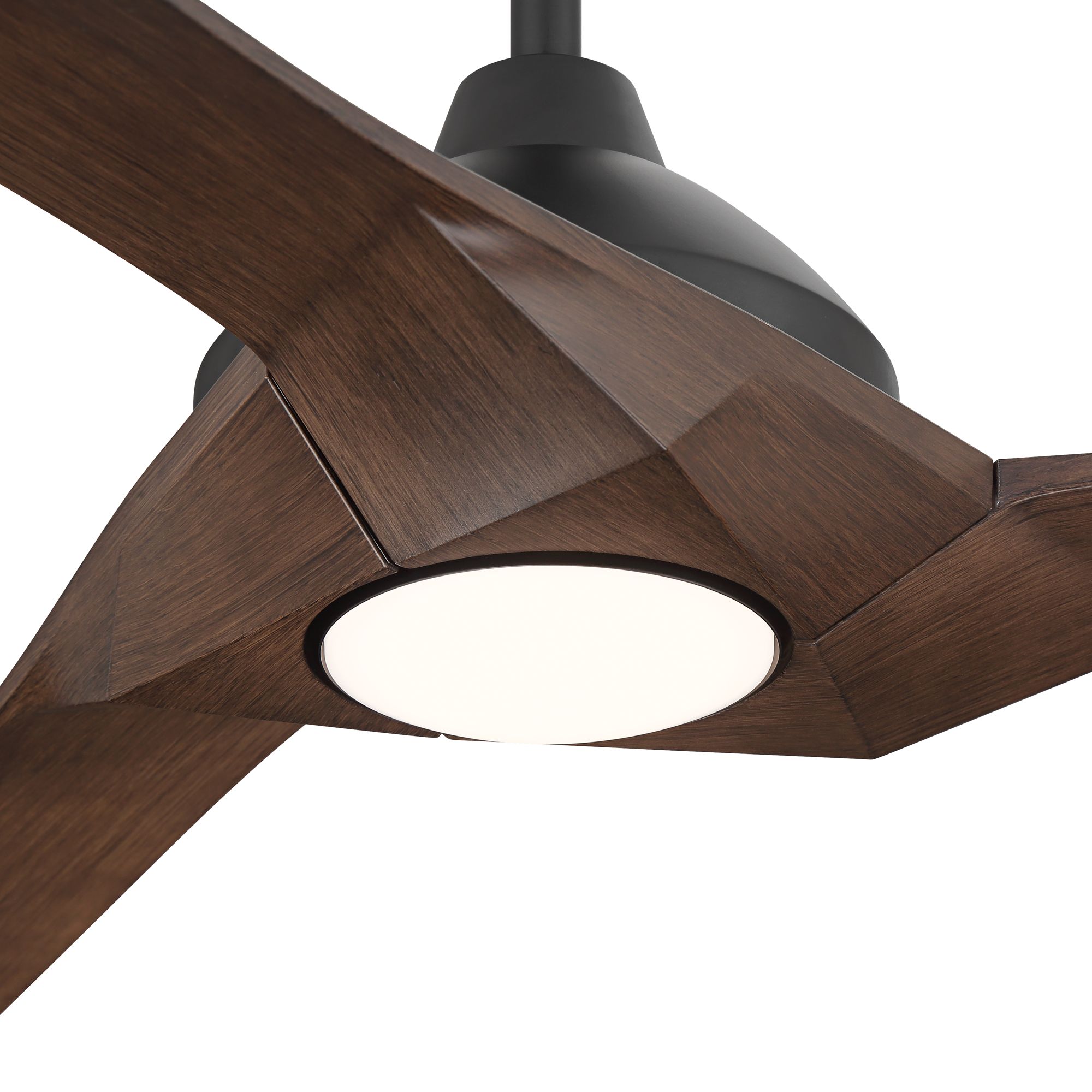 Image 3 60" Casa Vieja Orin Black and Walnut Indoor/Outdoor LED Ceiling Fan more views