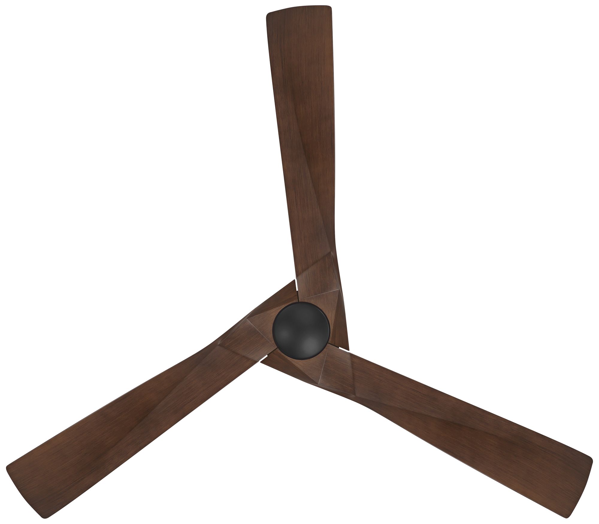 60" Casa Vieja Orin Black and Walnut Indoor/Outdoor LED Ceiling Fan