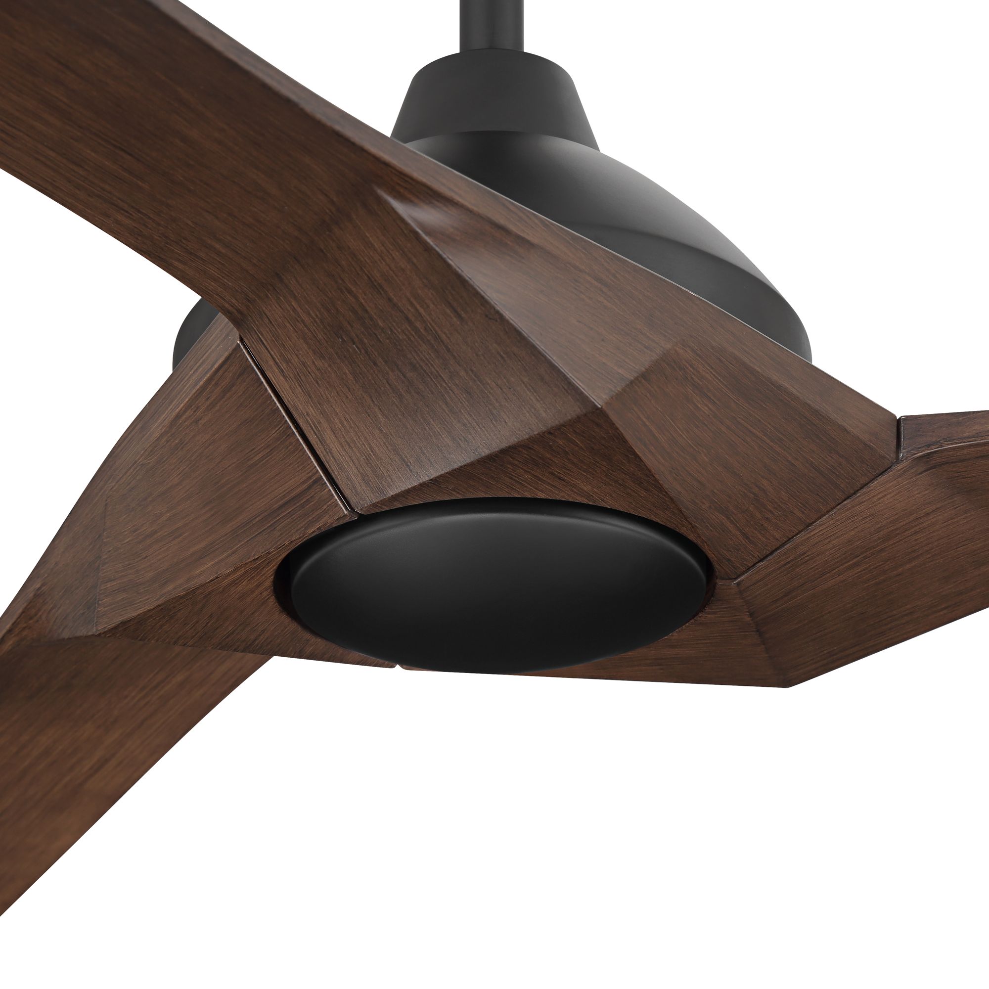 Image 4 60" Casa Vieja Orin Black and Walnut Indoor/Outdoor LED Ceiling Fan more views