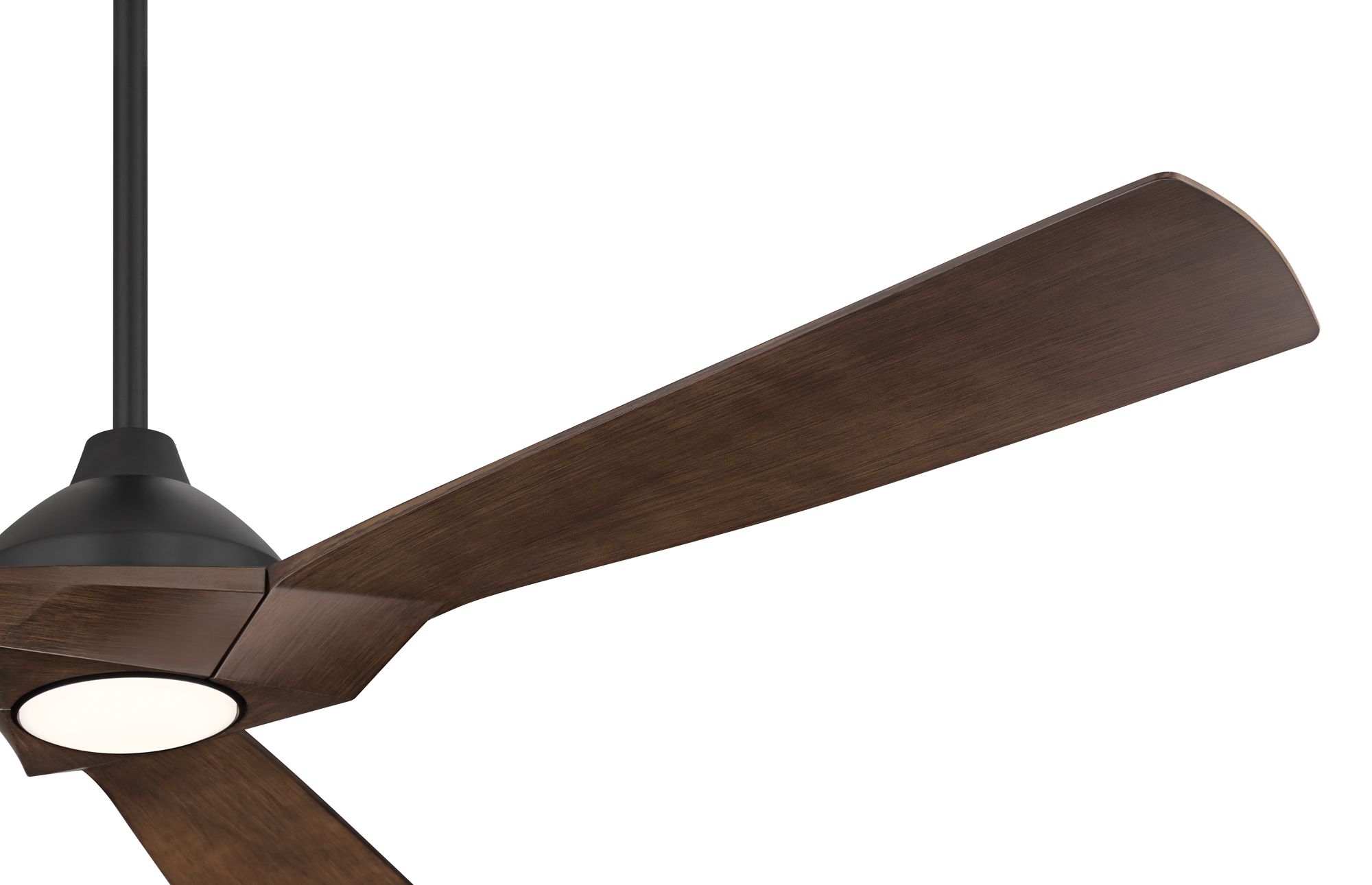 Image 5 60" Casa Vieja Orin Black and Walnut Indoor/Outdoor LED Ceiling Fan more views