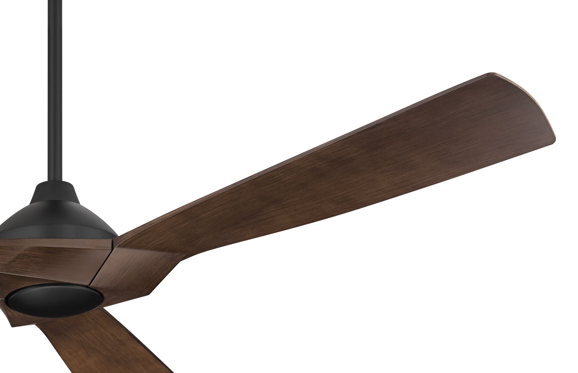 Image 6 60" Casa Vieja Orin Black and Walnut Indoor/Outdoor LED Ceiling Fan more views