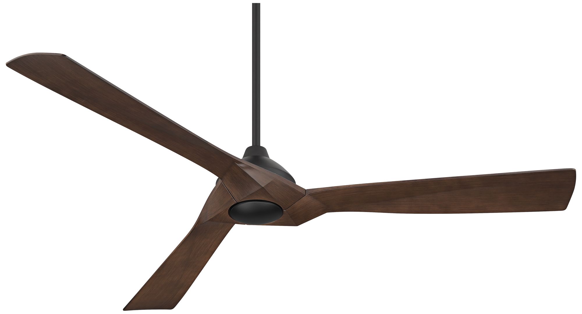 60" Casa Vieja Orin Black and Walnut Indoor/Outdoor LED Ceiling Fan