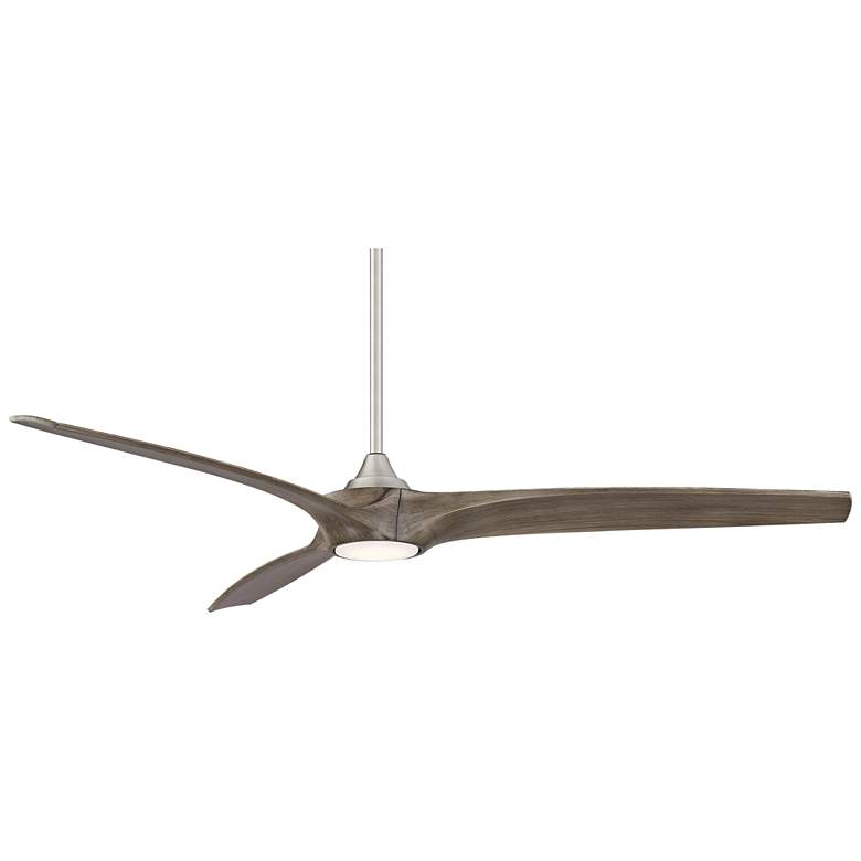 Image 5 60" Casa Vieja Padera LED Damp Brushed Nickel Ceiling Fan with Remote more views