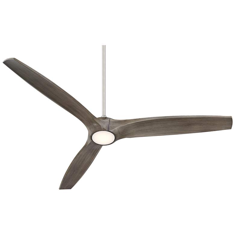 Image 6 60 inch Casa Vieja Padera LED Damp Brushed Nickel Ceiling Fan with Remote more views