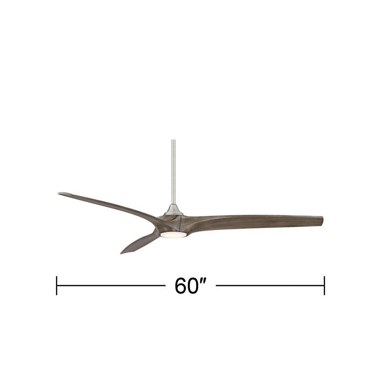 Image 7 60" Casa Vieja Padera LED Damp Brushed Nickel Ceiling Fan with Remote more views