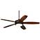 60" Casa Vieja Province Bronze LED Outdoor Ceiling Fan with Remote