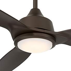 Image3 of 60" Casa Vieja Revere Bronze Customize LED Damp Remote Ceiling Fan more views