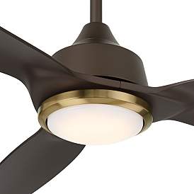 Image4 of 60" Casa Vieja Revere Bronze Customize LED Damp Remote Ceiling Fan more views