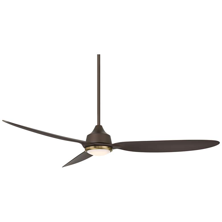 Image 5 60" Casa Vieja Revere Bronze Customize LED Damp Remote Ceiling Fan more views