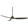 6_60" Casa Vieja Revere Bronze Customize LED Damp Remote Ceiling Fan more views