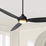 2_60" Casa Vieja Revere Matte Black Customize LED Damp Ceiling Fan