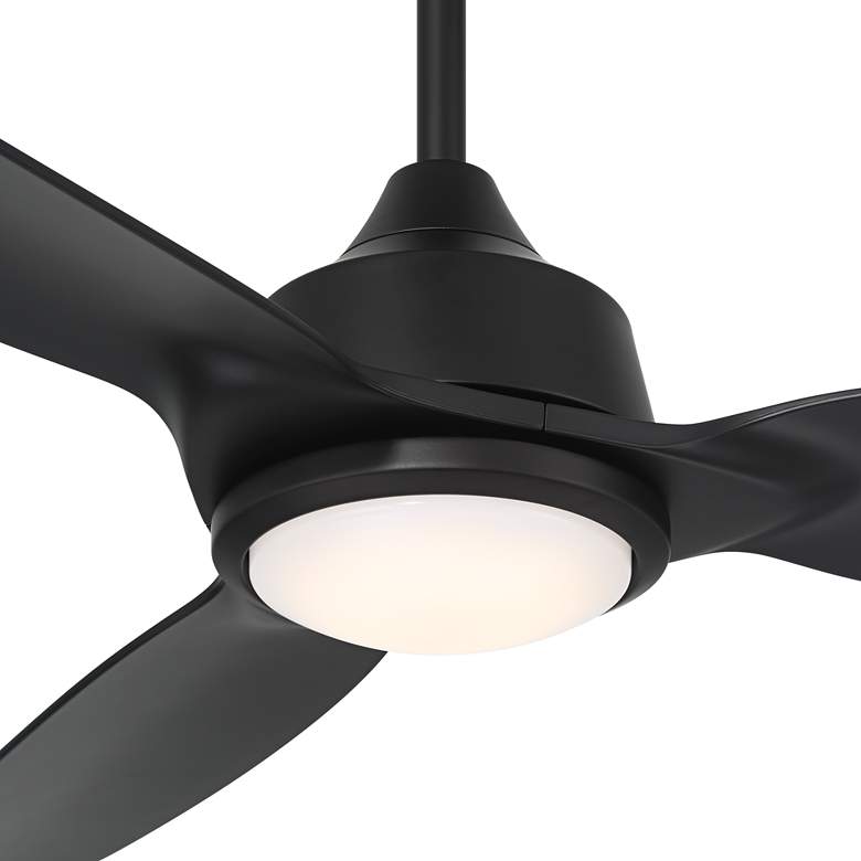 Image 3 60" Casa Vieja Revere Matte Black Customize LED Damp Ceiling Fan more views