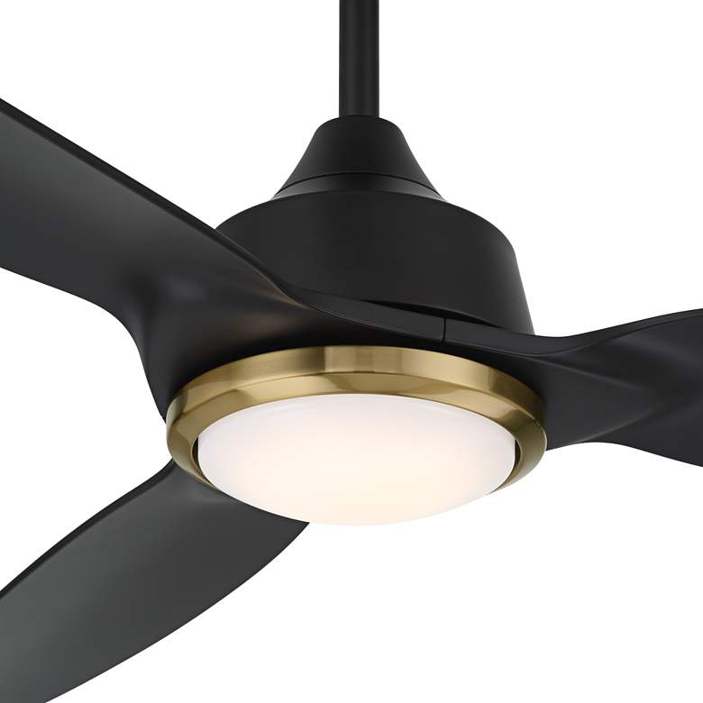 Image 4 60" Casa Vieja Revere Matte Black Customize LED Damp Ceiling Fan more views