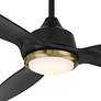 5_60" Casa Vieja Revere Matte Black Customize LED Damp Ceiling Fan more views