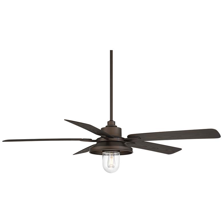 Image 5 60" Casa Vieja Ridgeline Bronze Barn LED Outdoor Ceiling Fan more views