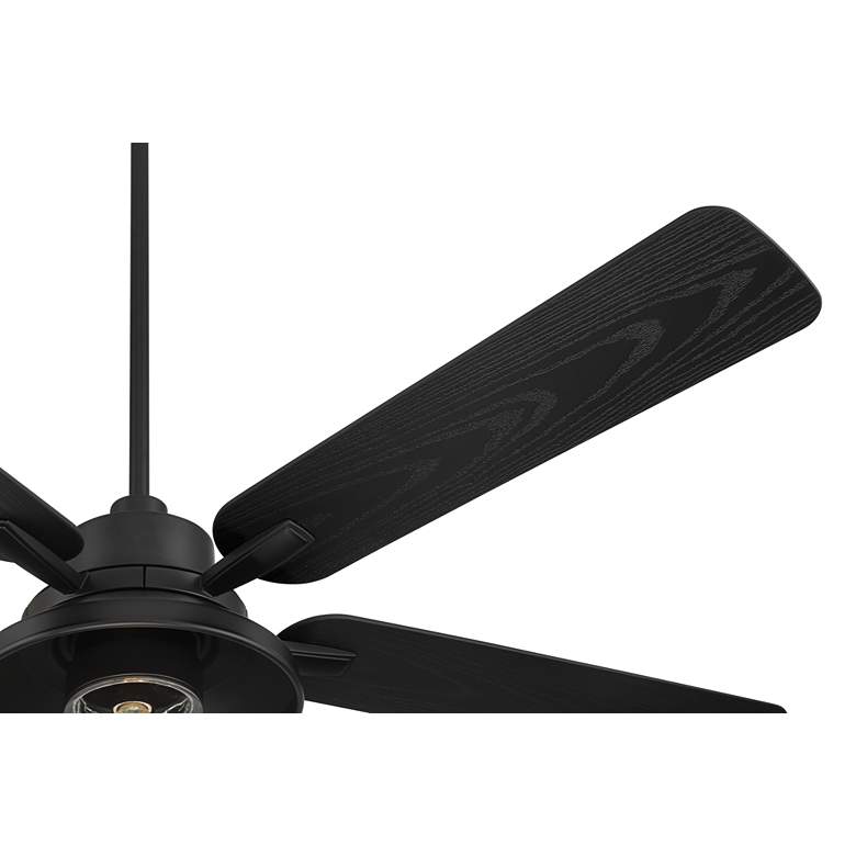 Image 5 60" Casa Vieja Ridgeline Matte Black Barn LED Outdoor Ceiling Fan more views