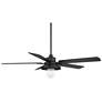 7_60" Casa Vieja Ridgeline Matte Black Barn LED Outdoor Ceiling Fan more views