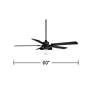 Watch A Video About the Casa Vieja Ridgeline Matte Black LED Outdoor Remote Ceiling Fan