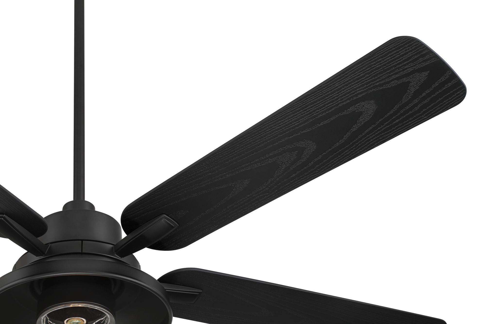 Image 5 60" Casa Vieja Ridgeline Matte Black Barn LED Wet Rated Ceiling Fan more views