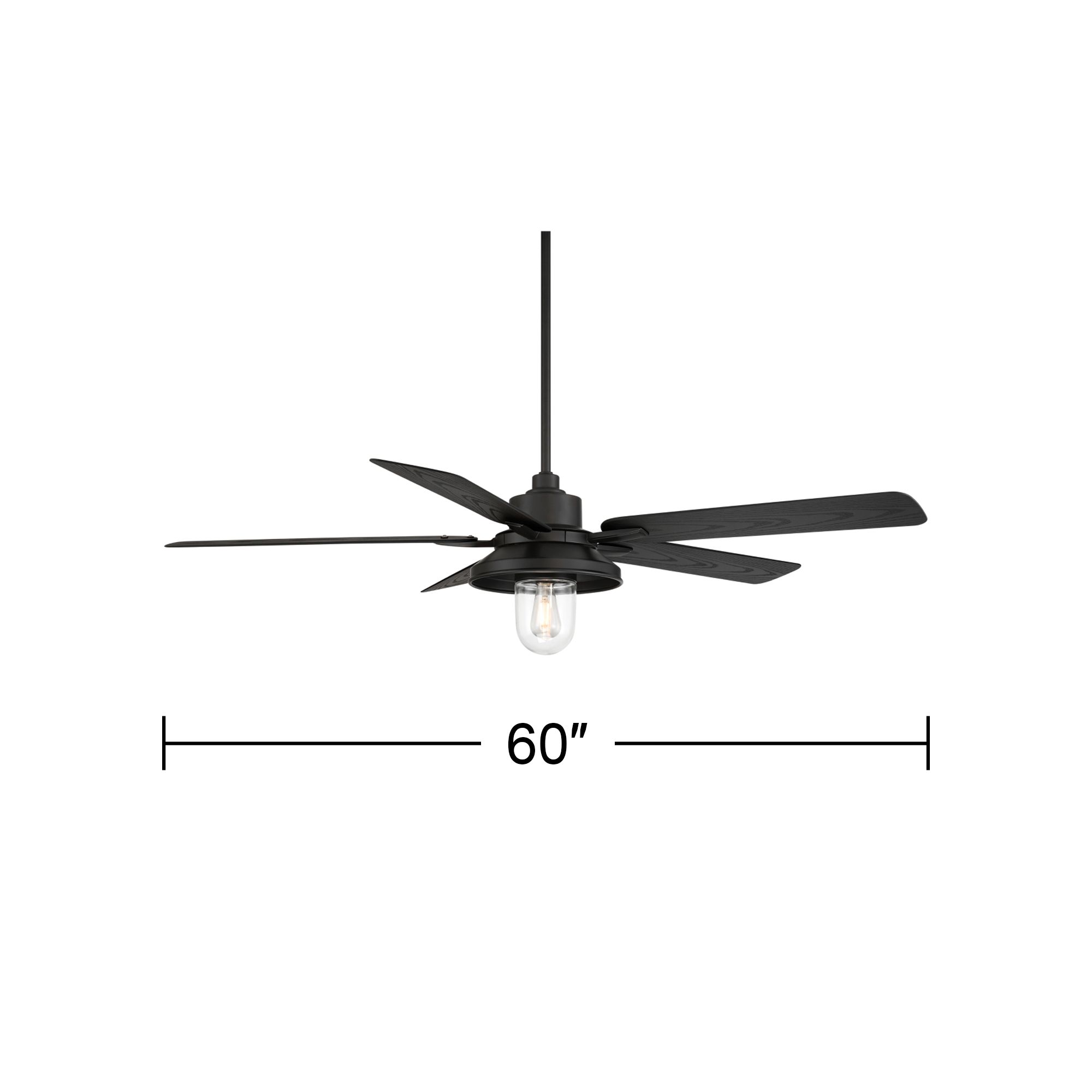 Watch A Video About the Casa Vieja Ridgeline Matte Black LED Outdoor Remote Ceiling Fan