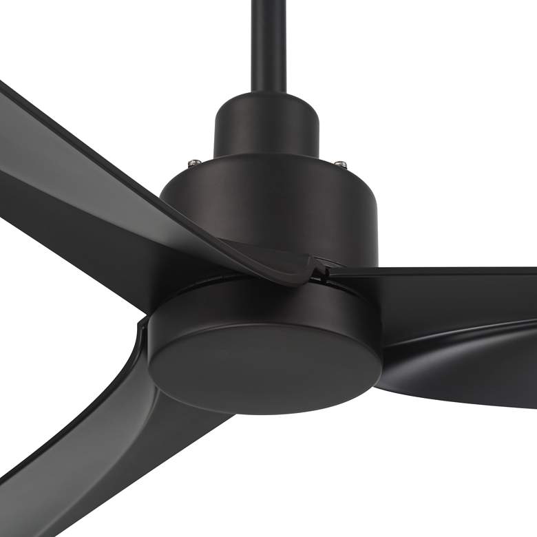 Image 3 60" Casa Vieja Sailplane Matte Black Damp Ceiling Fan with Remote more views