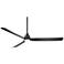 60" Casa Vieja Sailplane Matte Black Damp LED Ceiling Fan with Remote
