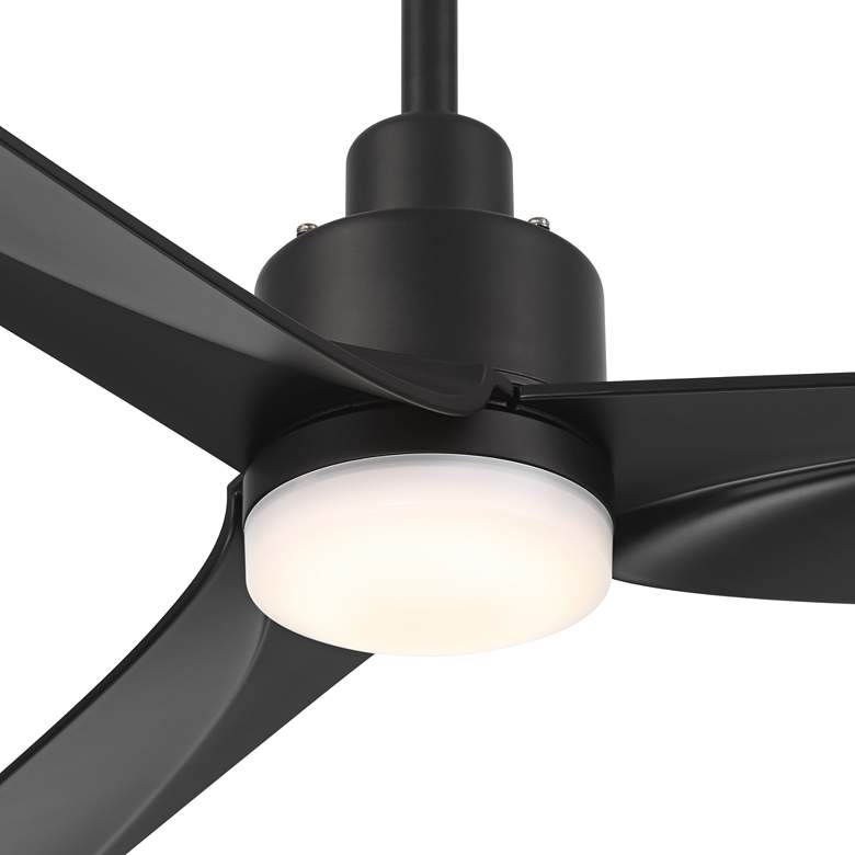Image 3 60" Casa Vieja Sailplane Matte Black Damp LED Ceiling Fan with Remote more views