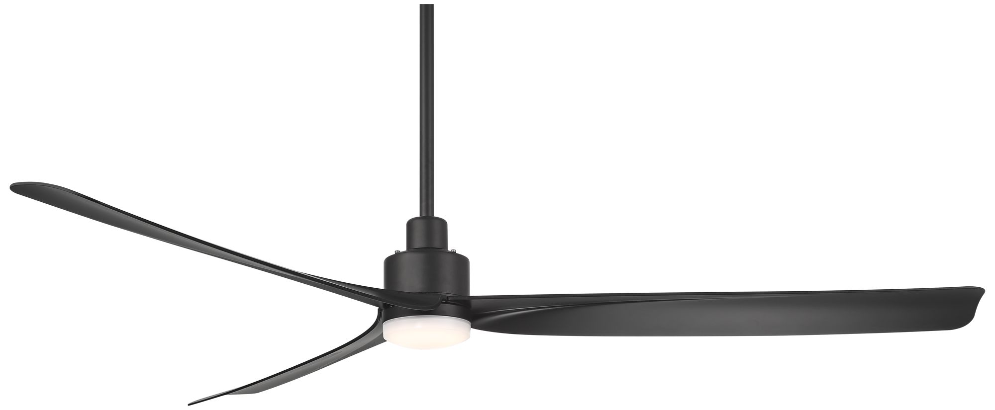 Watch A Video About the 60 Casa Vieja Sailplane Matte Black Damp LED Ceiling Fan with Remote