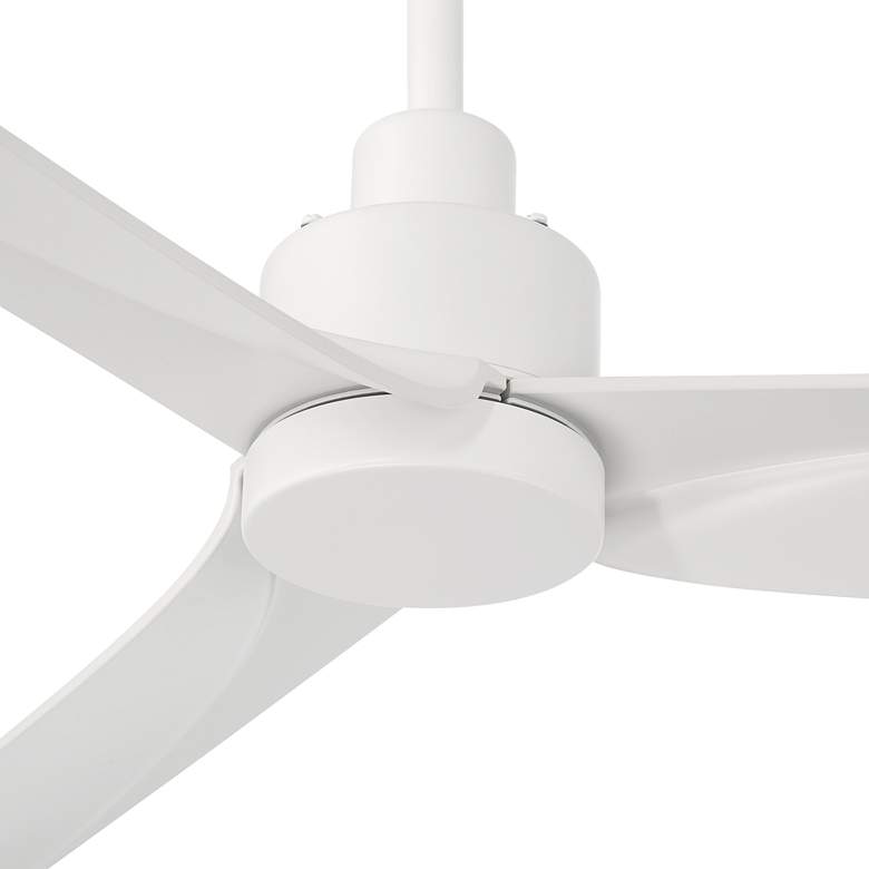 Image 3 60" Casa Vieja Sailplane Matte White Damp Ceiling Fan with Remote more views
