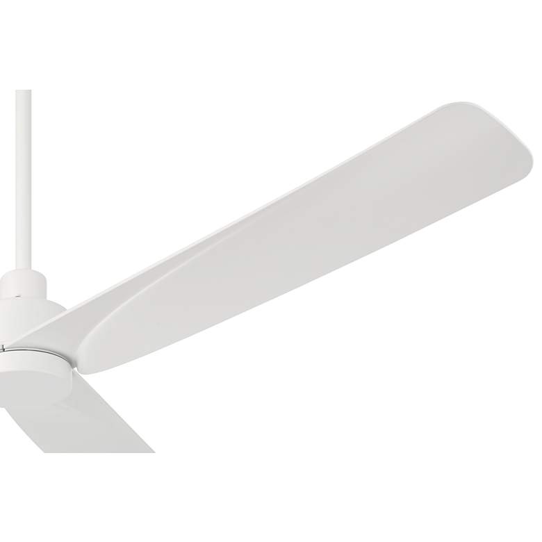 Image 4 60" Casa Vieja Sailplane Matte White Damp Ceiling Fan with Remote more views