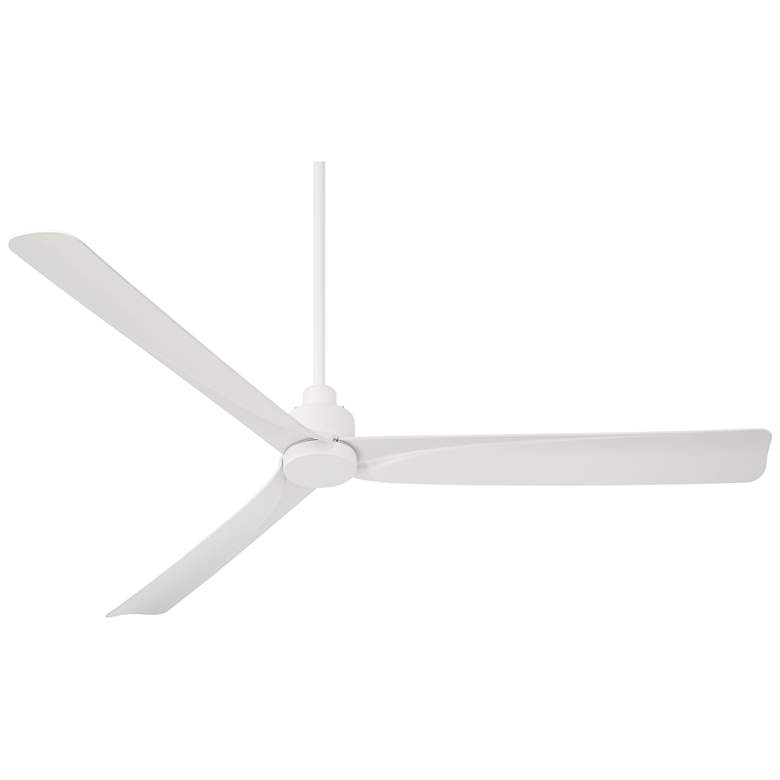 Image 5 60" Casa Vieja Sailplane Matte White Damp Ceiling Fan with Remote more views
