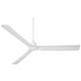 6_60" Casa Vieja Sailplane Matte White Damp Ceiling Fan with Remote more views